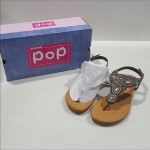 Pewter Bling Gladiator Sandal NWT